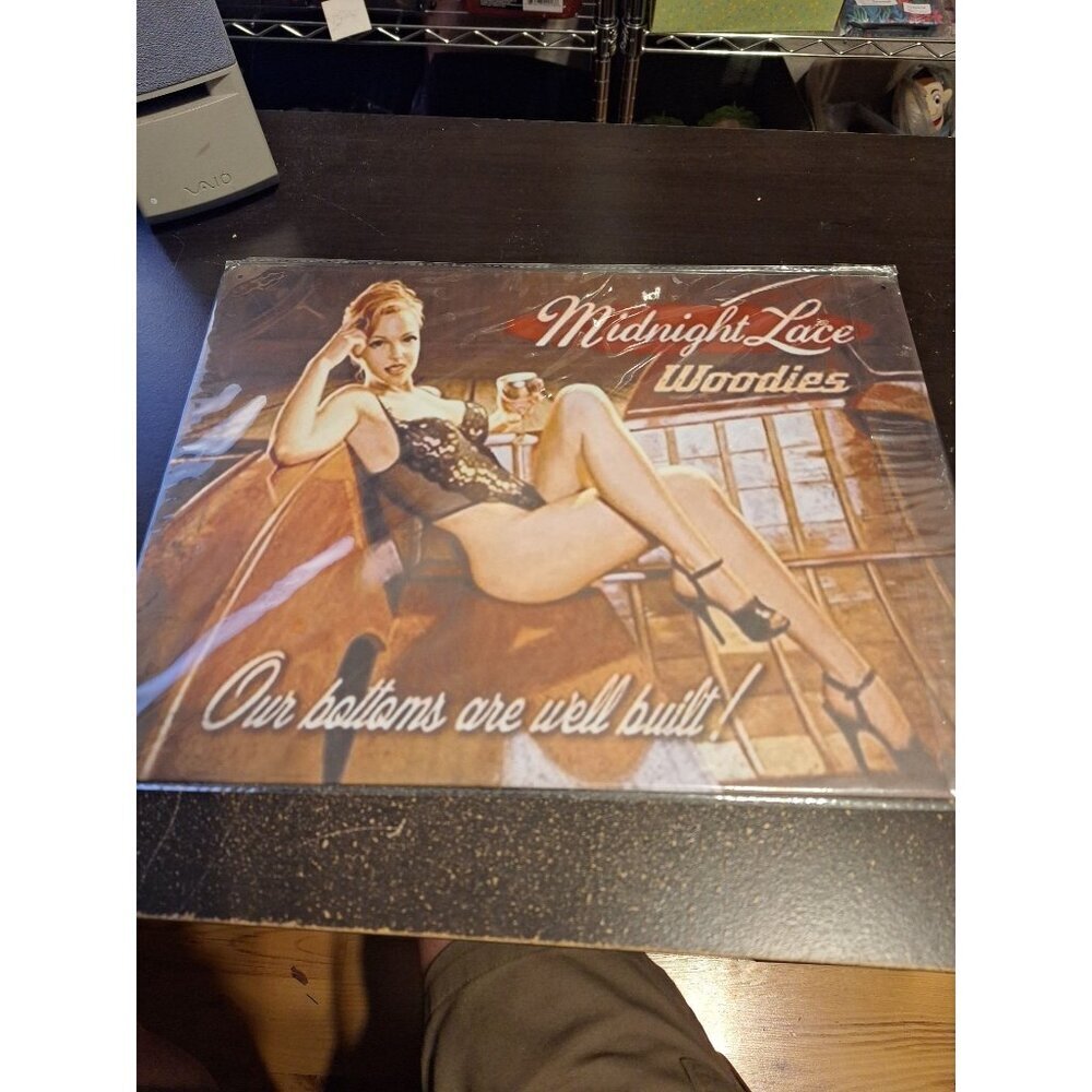 16" x 12" Metal Tin Sign Midnight Lace Woodies Vintage Surf Car Decor